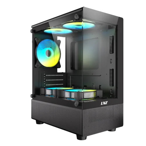 Gabinete LNZ P11 Black 5 Fan ARGB