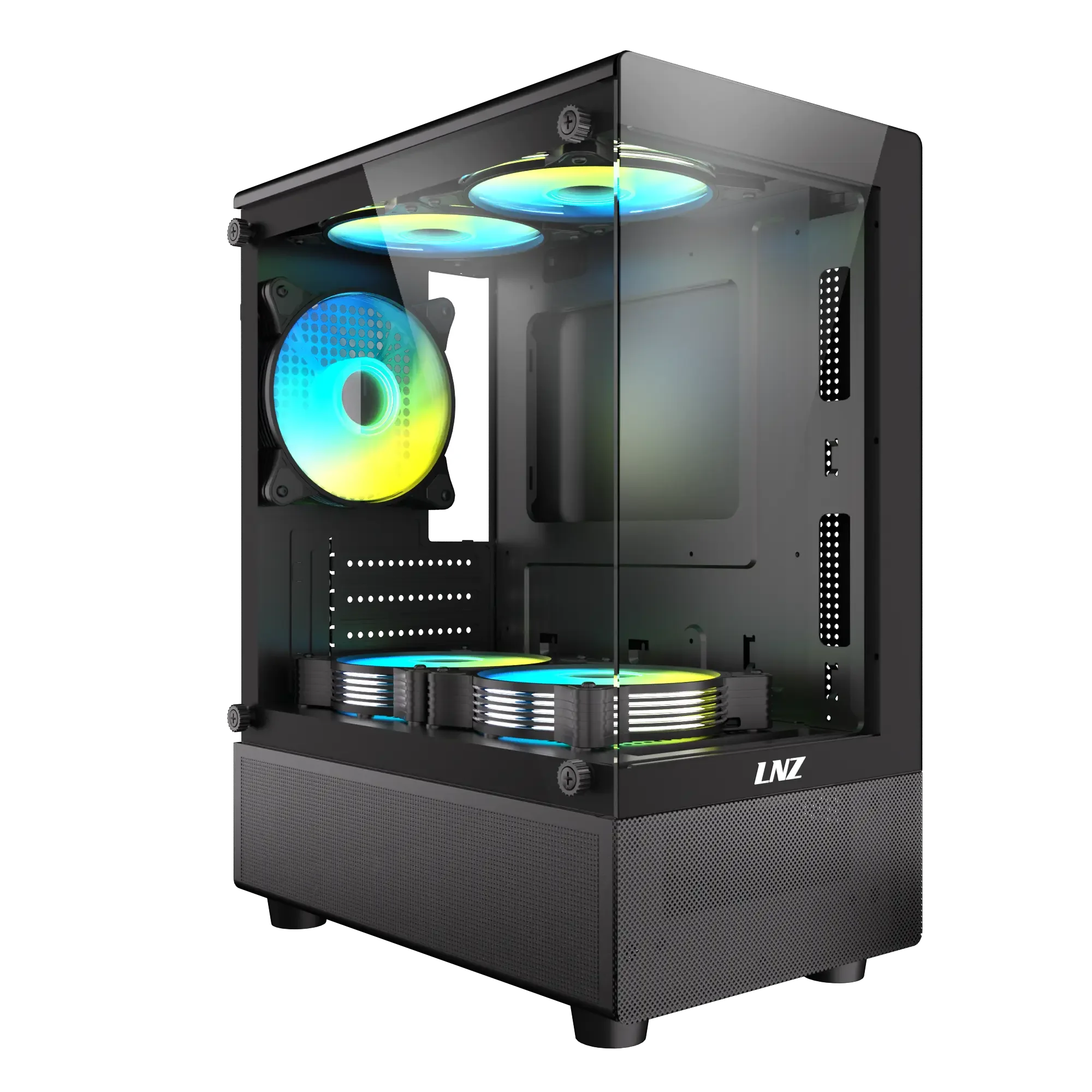 GABINETE LNZ P11 BLACK 5 FAN ARGB