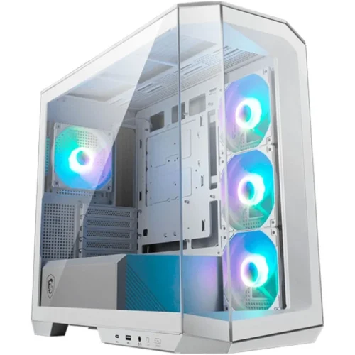 Gabinete MSI MAG Pano M100R PZ White 4 Fan ARGB