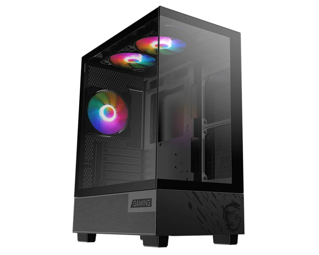 Gabinete MSI PAG PANO M110A Mid-Tower TG x2 RGB Fan x3 Black
