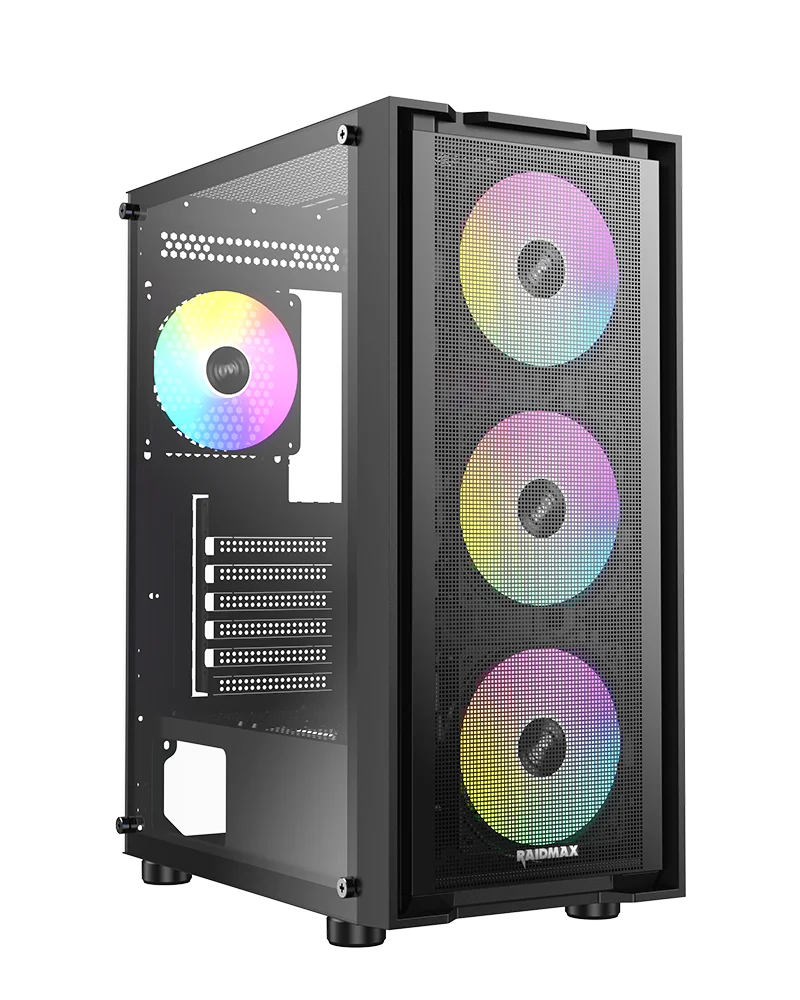 GABINETE RAIDMAX VECTOR V216 BLACK 4 FAN RGB