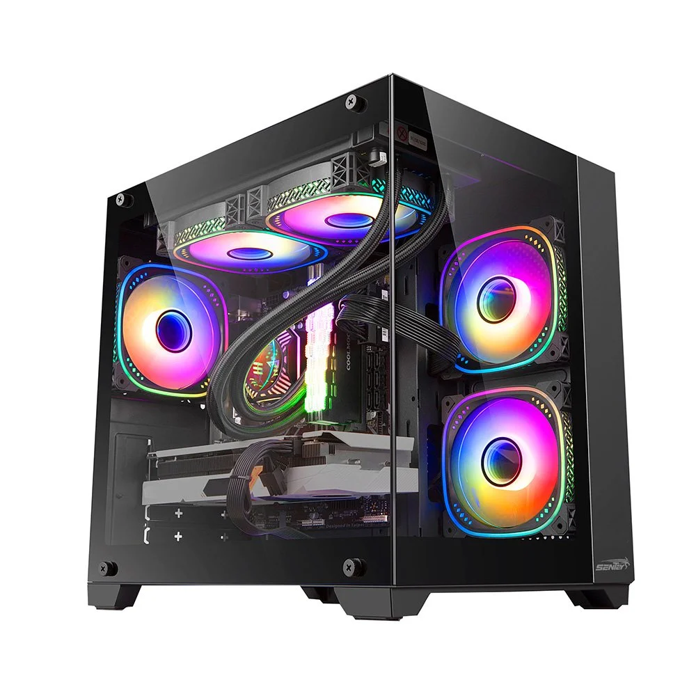 GABINETE SENTEY A10 BLACK 5 FAN ARGB
