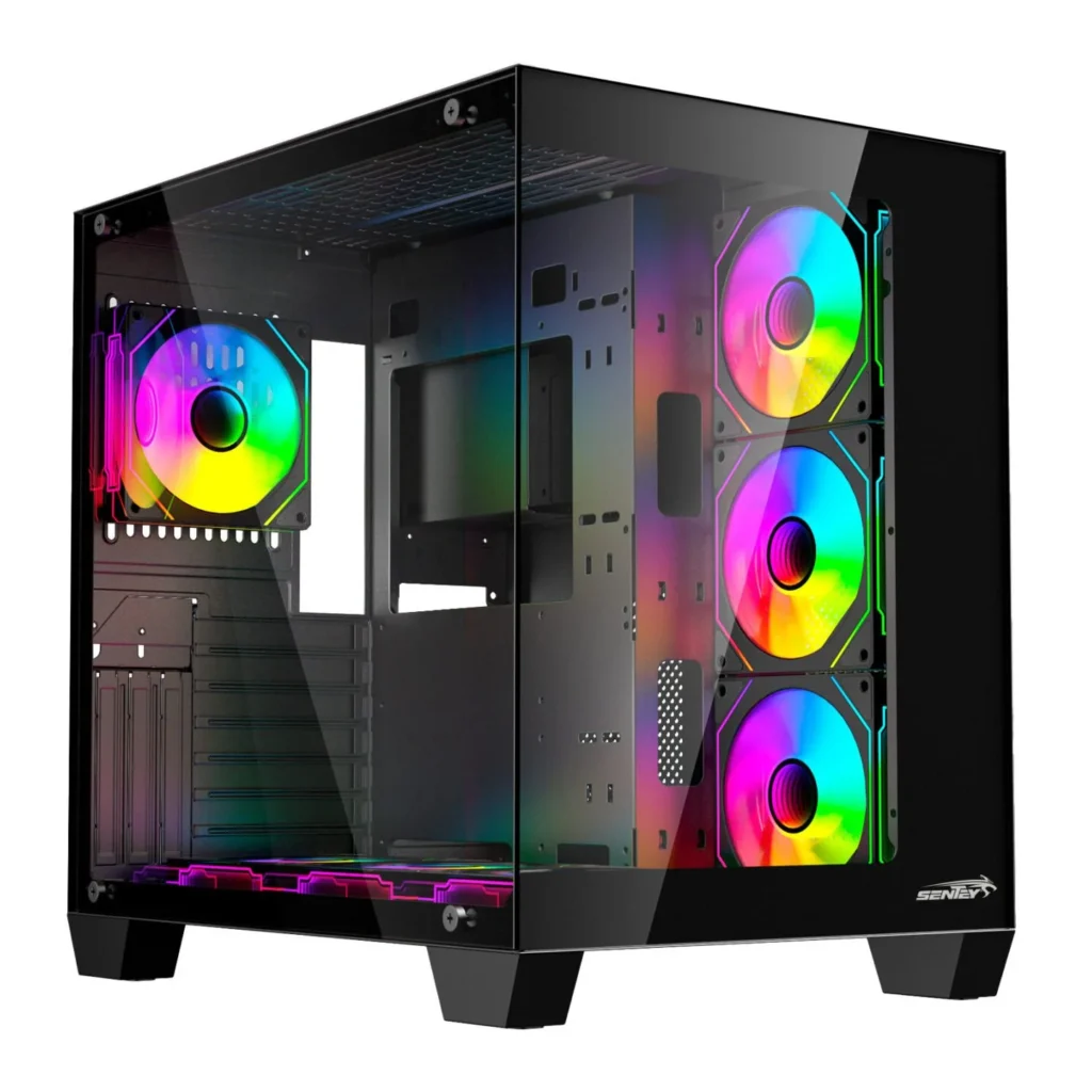 Gabinete Sentey A35 Pro Black 7 Fan ARGB