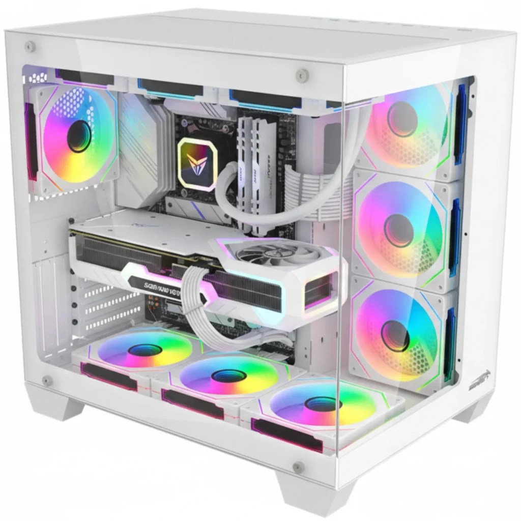 Gabinete Sentey Bearer Pro White 7 Fan ARGB