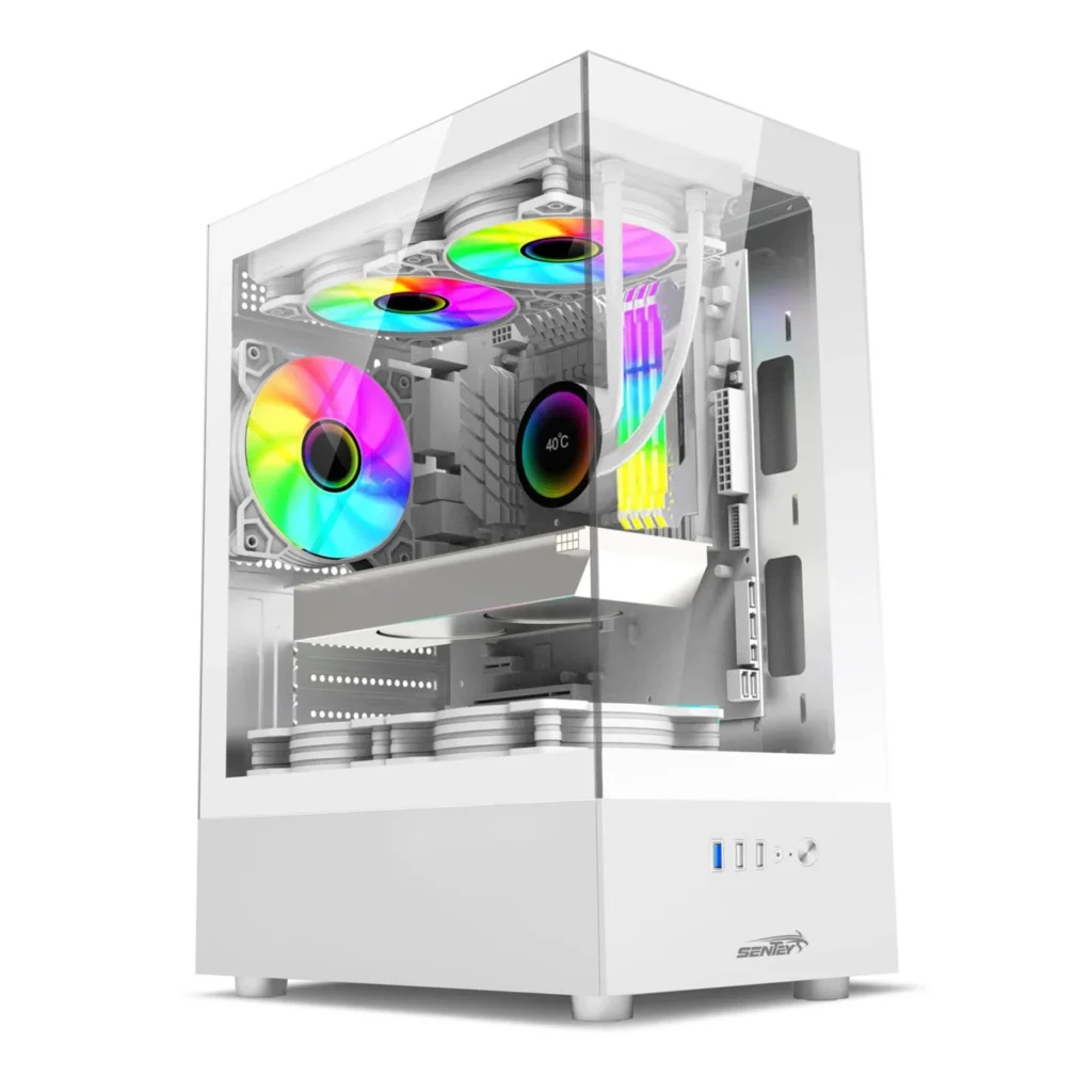 Gabinete Sentey H10 White 5 Fan ARGB