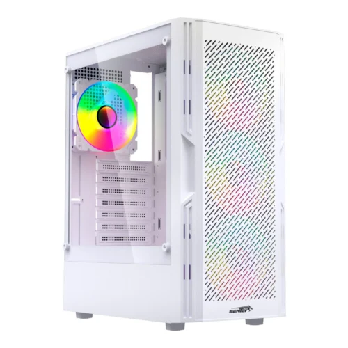 Gabinete Sentey Hunter Mesh White 4 Fan ARGB