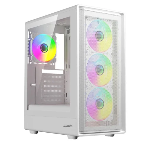 Gabinete Sentey Strega M40 Mesh White 4 Fan ARGB