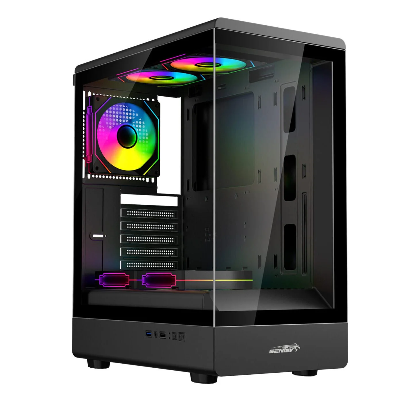 GABINETE SENTEY WALKER 240 BLACK 5 FAN ARGB