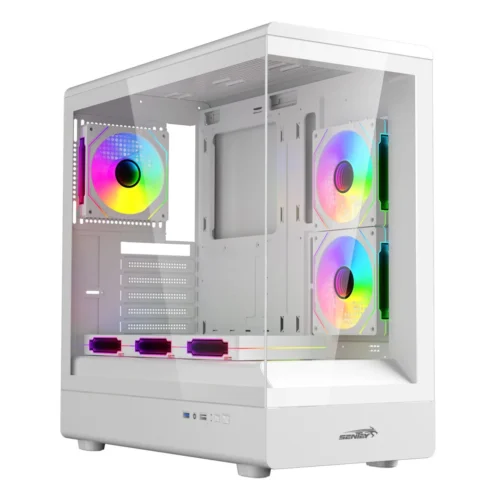 Gabinete Sentey Walker 360 White 6 Fan ARGB