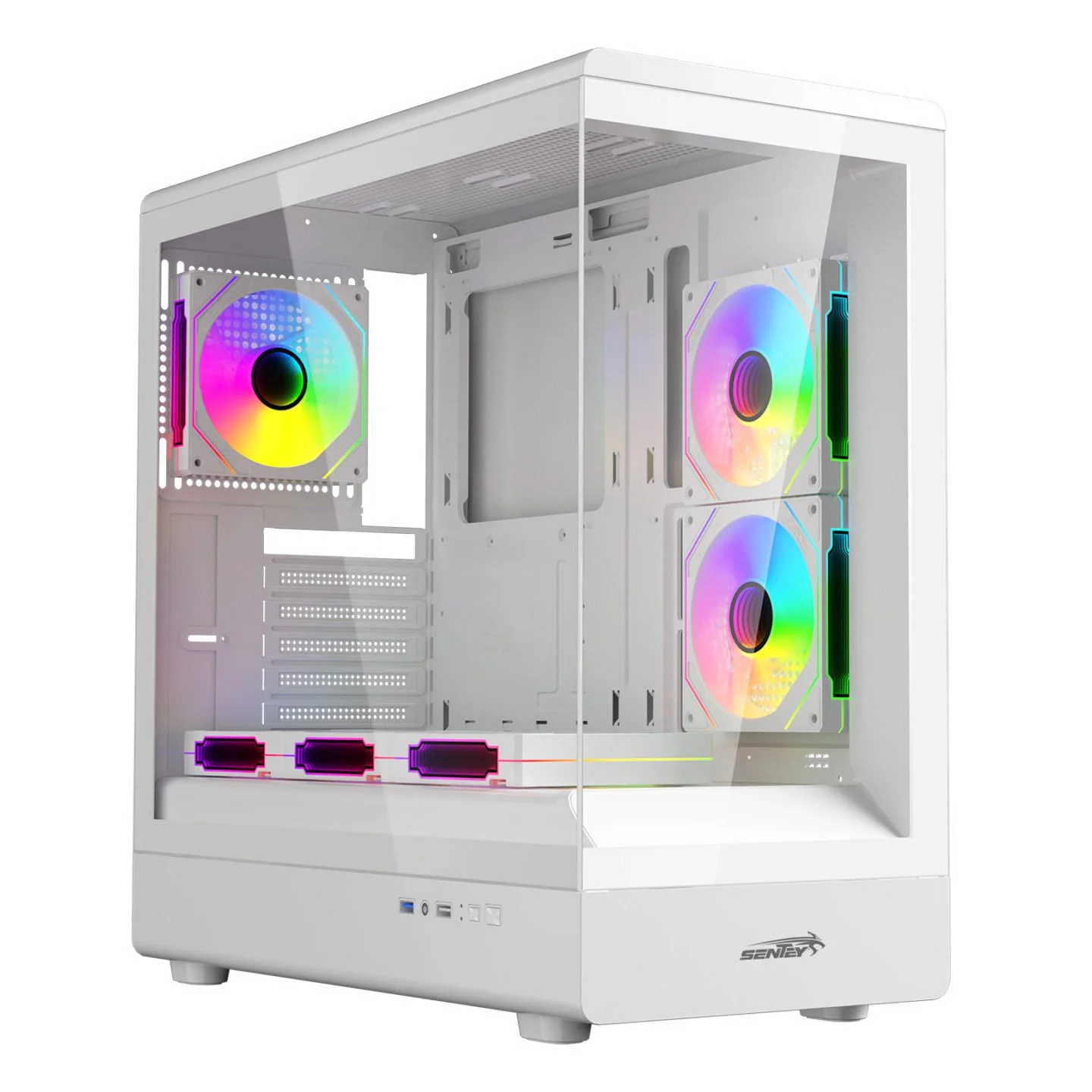 GABINETE SENTEY WALKER 360 WHITE 6 FAN ARGB