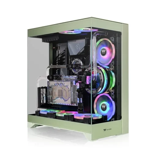 Gabinete Thermaltake CTE E550 TG Matcha Green E-ATX