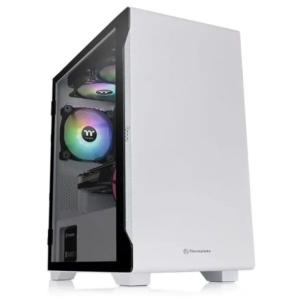 GABINETE THERMALTAKE S100 TG WHITE 1 FAN