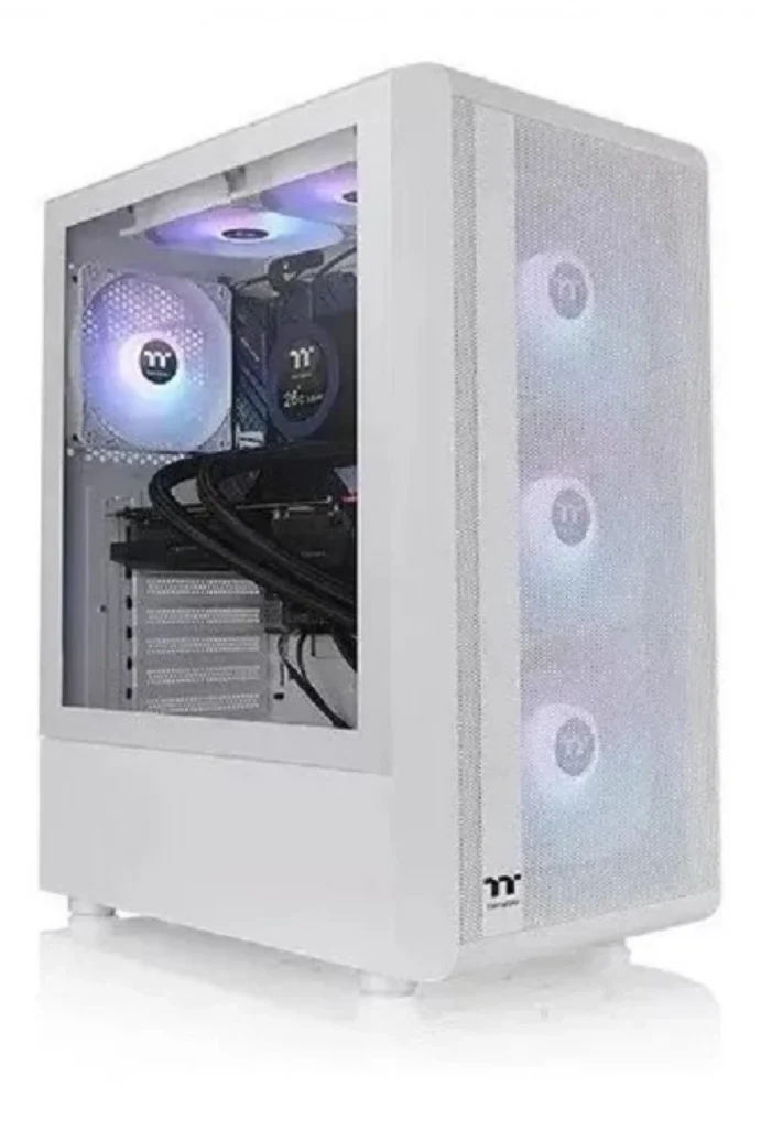 Gabinete Thermaltake S200 Snow White 3 Fan ARGB