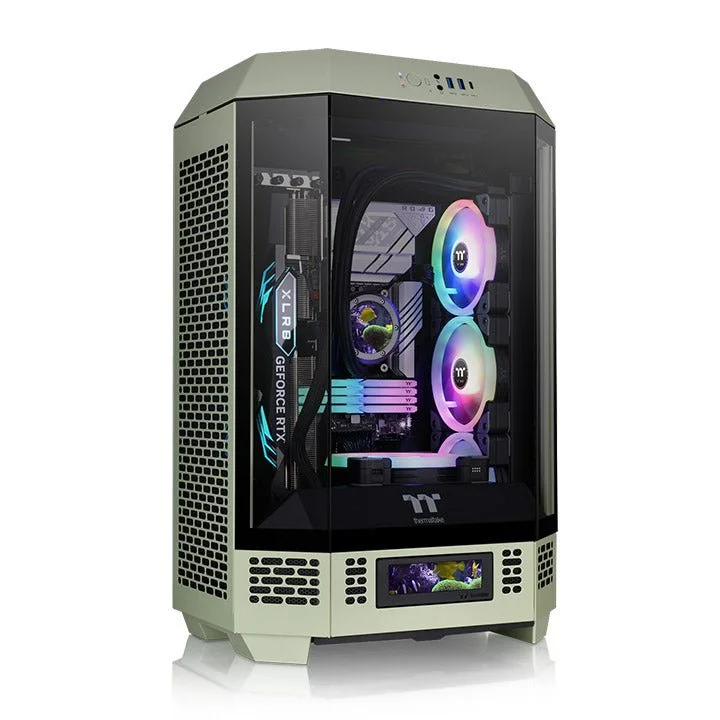 Gabinete Thermaltake The Tower 300 Matcha Green 2 Fan