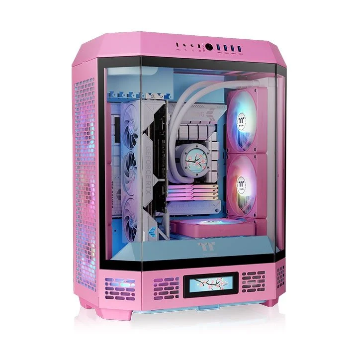 Gabinete Thermaltake The Tower 600 Bubble Pink 2 Fan