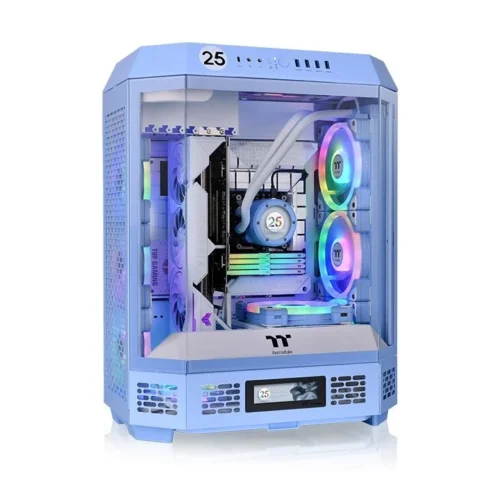 Gabinete Thermaltake The Tower 600 Hydrangea Blue 2 Fan