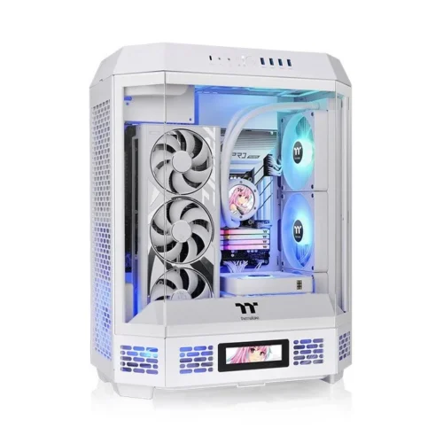 Gabinete Thermaltake The Tower 600 Snow White 2 Fan