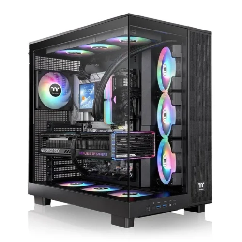 Gabinete Thermaltake View 380 XL Black 4 Fan ARGB