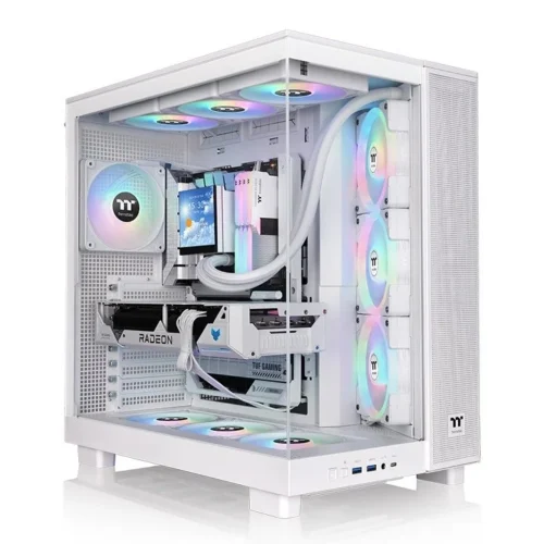 Gabinete Thermaltake View 380 XL Snow White 4 Fan ARGB