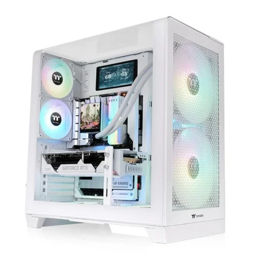 Gabinete Thermaltake View 390 Air Curvo Snow White 2 Fan