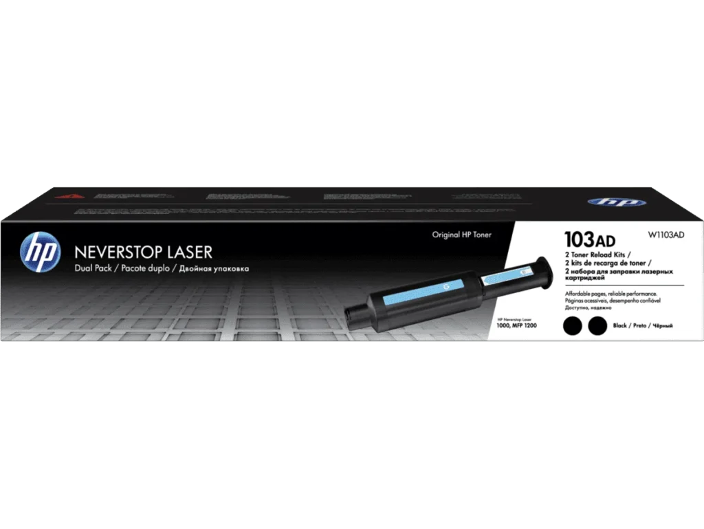 HP 103AD 2Pack Blk Toner Reload Kit