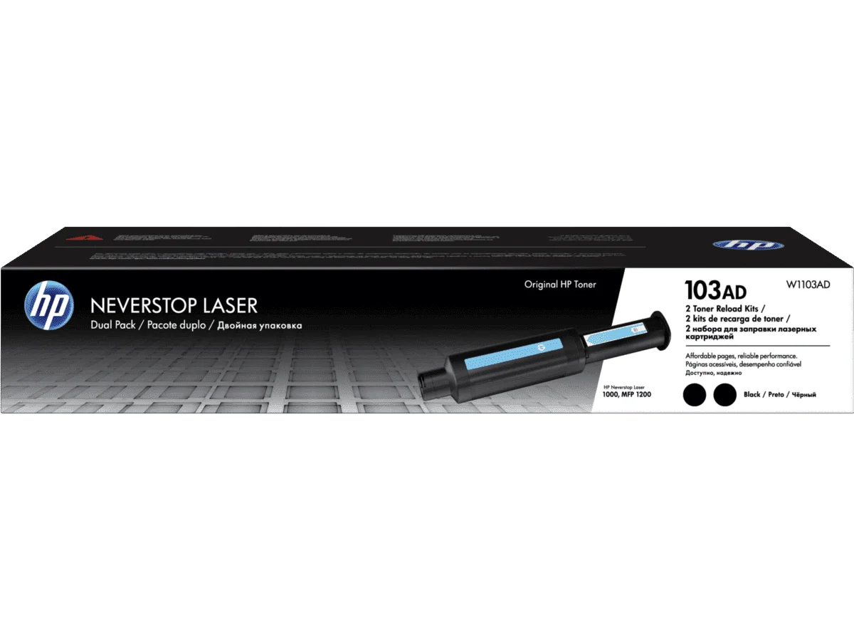 HP 103AD 2PACK BLK TONER RELOAD KIT