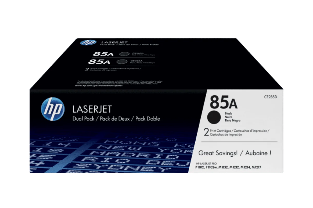 HP 85A BLK DUAL PACK LJ TONER CARTRIDGE
