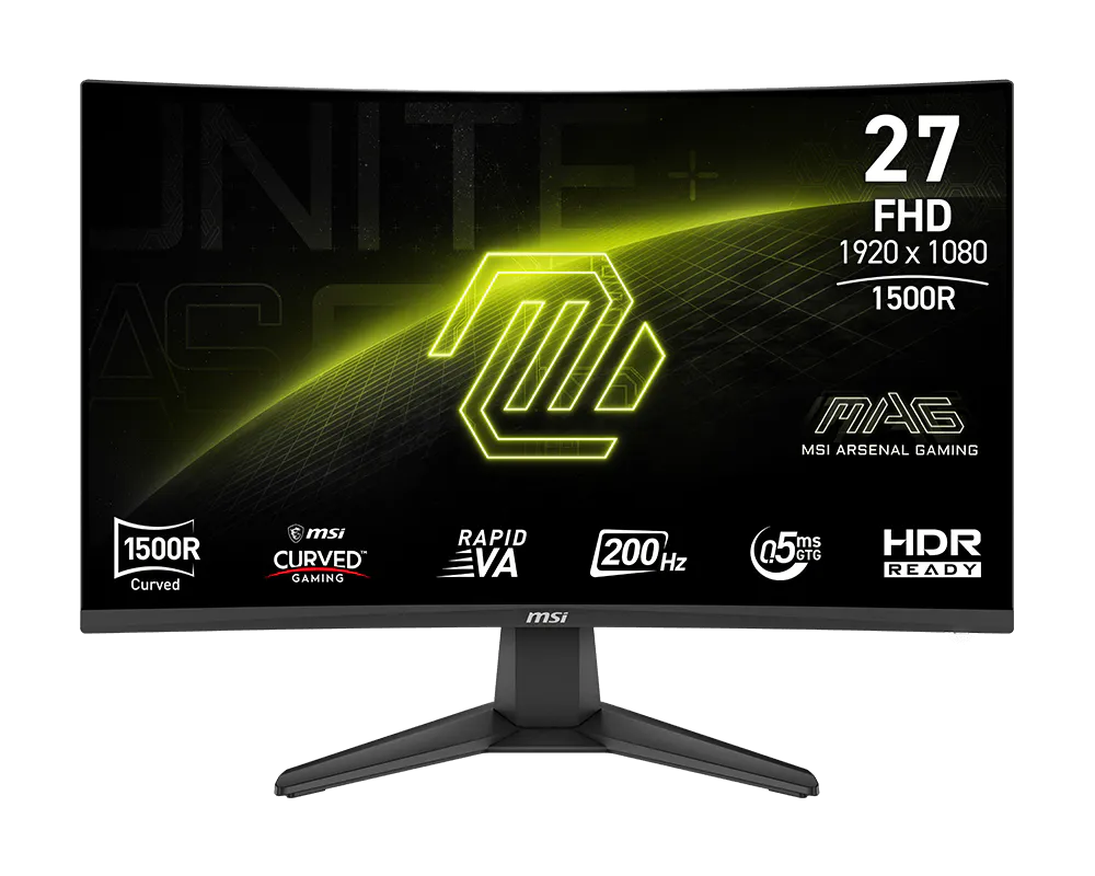 Monitor Gamer MSI 27 200Hz 0.5ms VA Curvo MAG 276CF E20