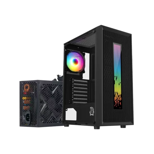 Kit Gabinete Raptor Vortex con Fuente Raptor Volt 650W 80+ Bronze