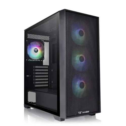 Kit Gabinete Thermaltake H390 Black 4 Fan ARGB incluye Fuente 750W