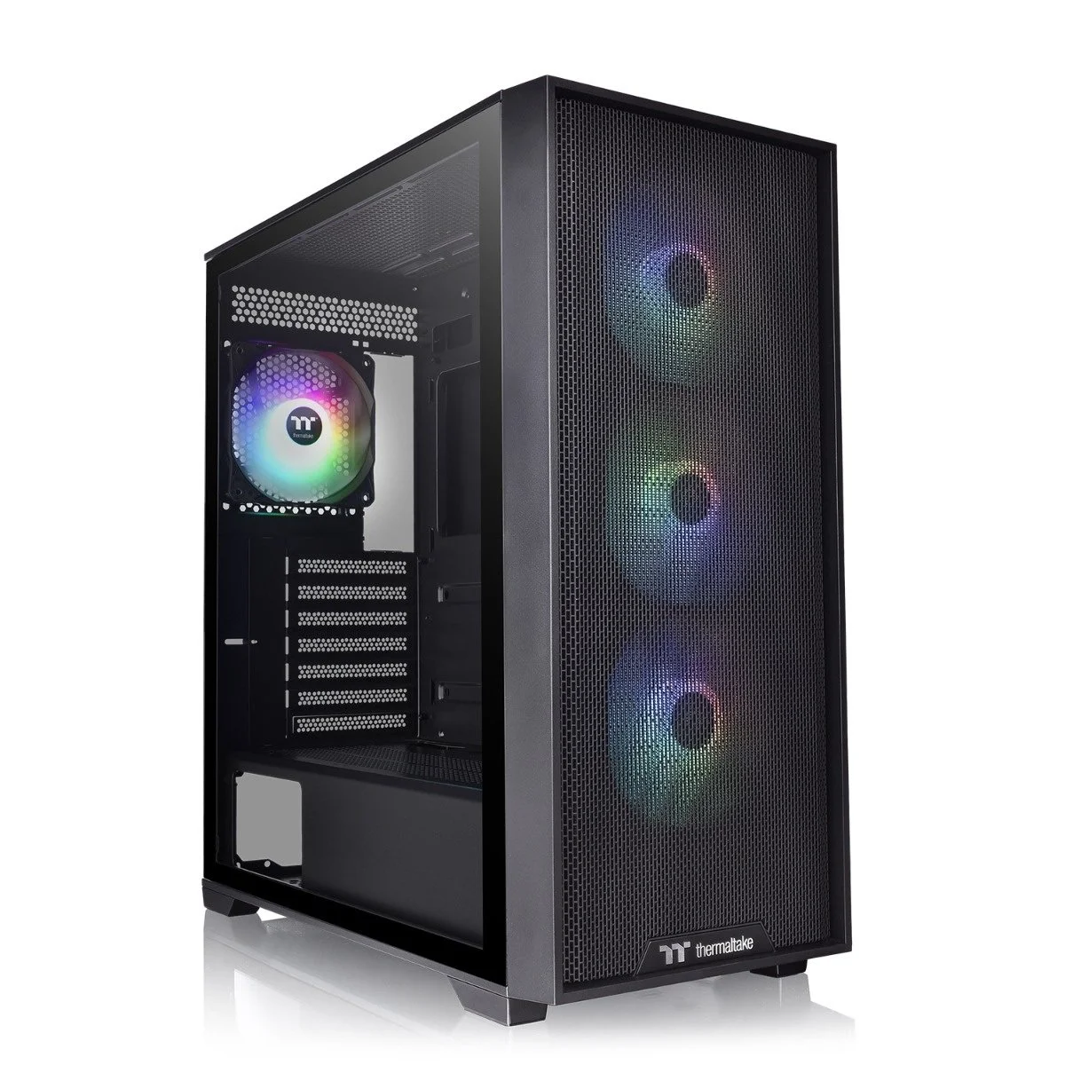 KIT GABINETE THERMALTAKE H390 BLACK 4 FAN ARGB INCLUYE FUENTE 750W