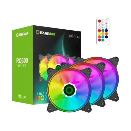 Kit x3 Cooler Fan Gamemax RQ300 ARGB 120mm