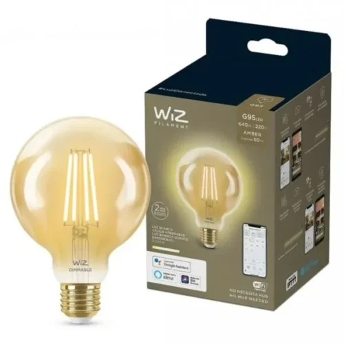 Lámpara Wiz Led Smart G95 TW/7W E27 Amber 6/1PF