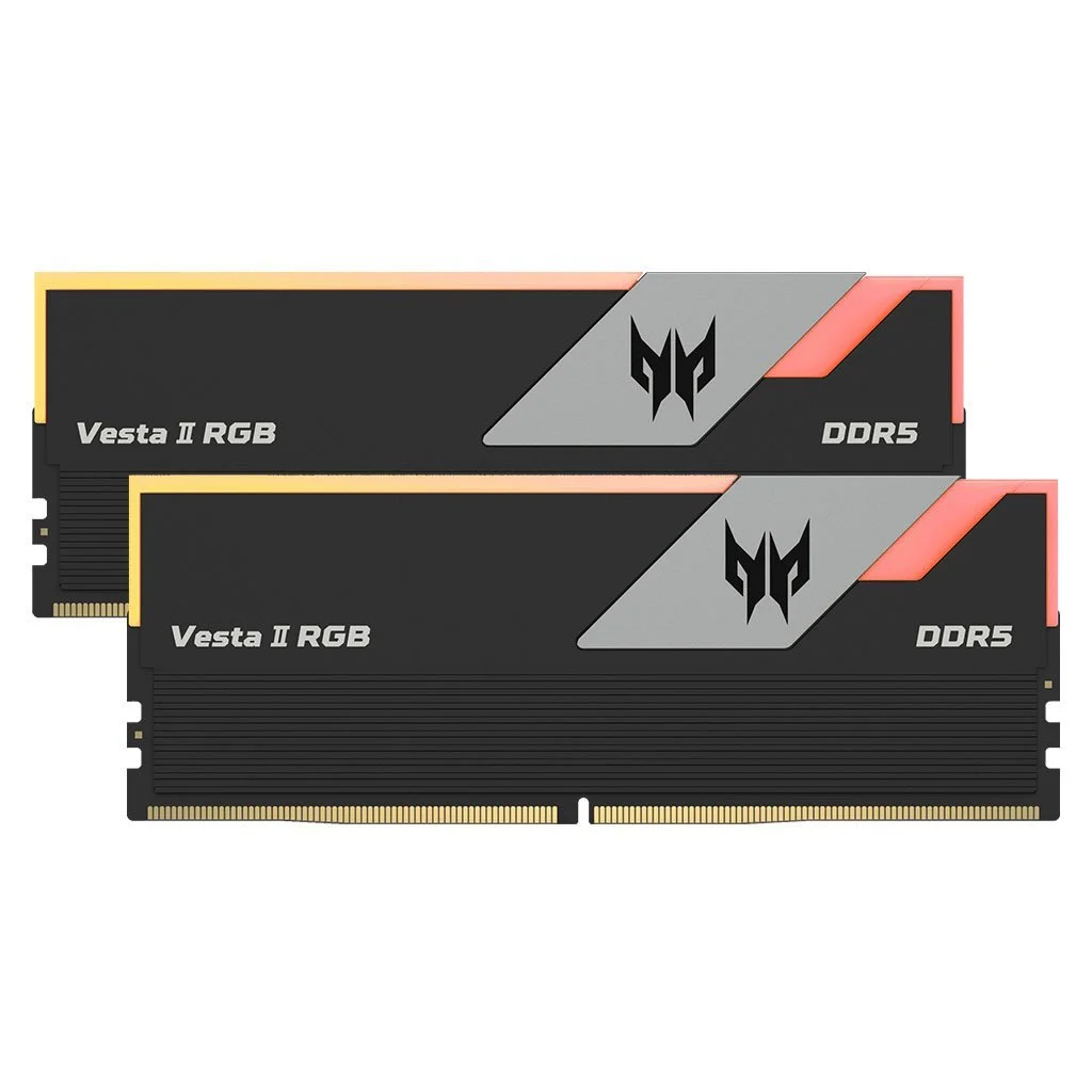 Memoria Acer Predator DDR5 64GB (2x32) 6000MHz Vesta II RGB Black CL30