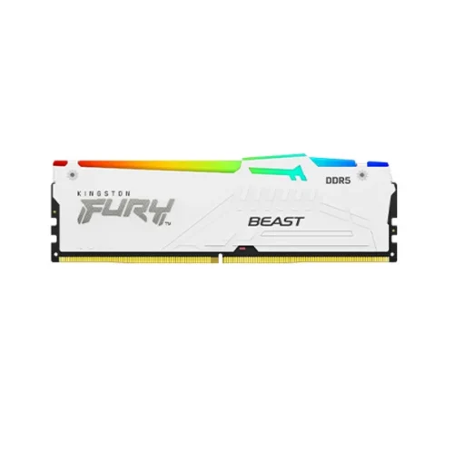Memoria Kingston DDR5 16GB 5600MHz Fury Beast White RGB