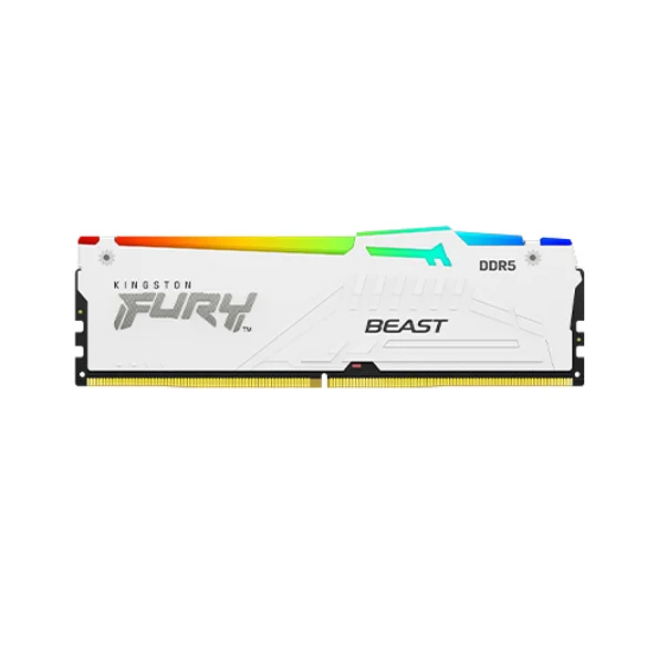 Memoria Kingston DDR5 16GB 5600MHz Fury Beast White RGB