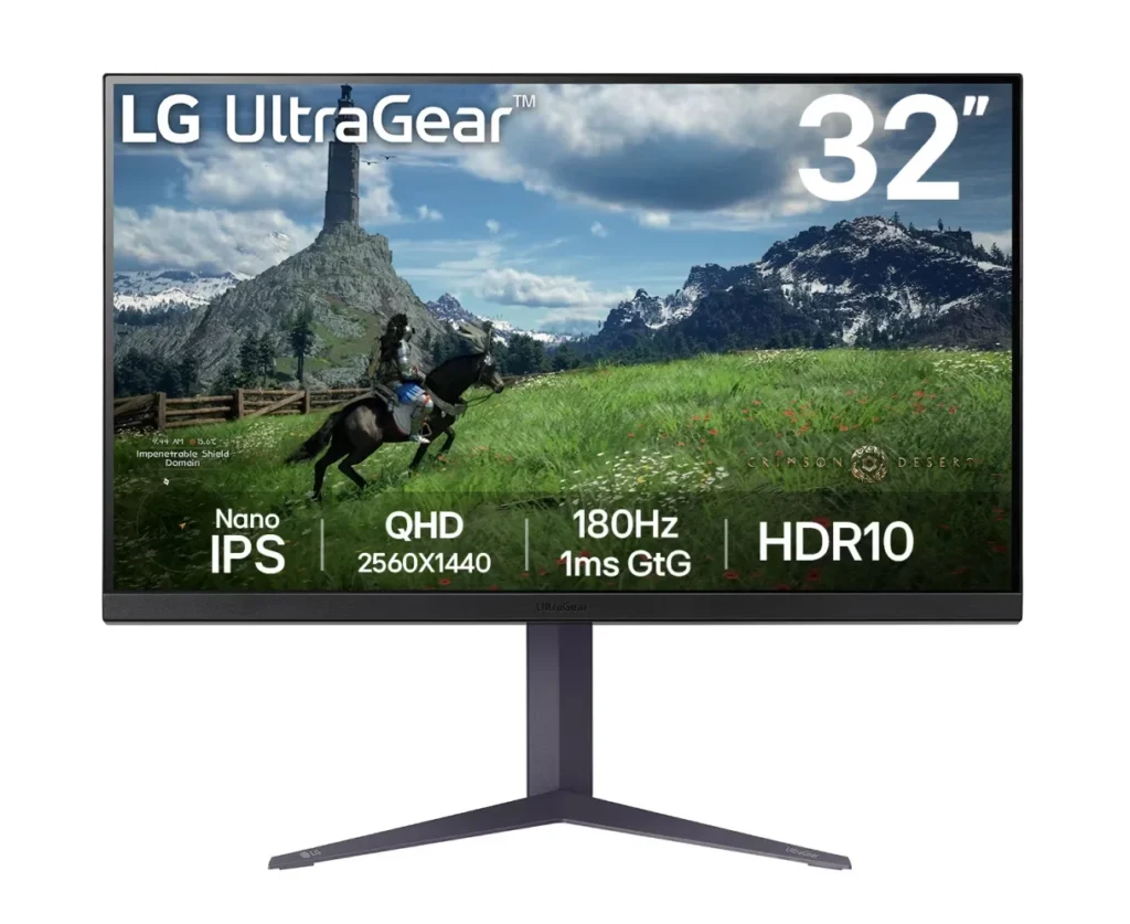 Monitor Gamer LG 32 180 Hz Nano IPS QHD 32GS85Q-B