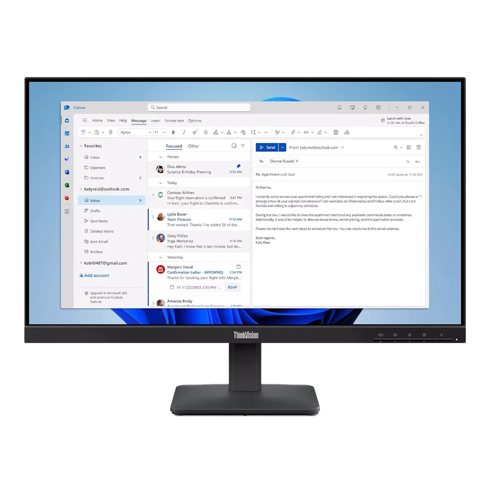 Monitor Lenovo ThinkVision 24 Full HD S24-4e