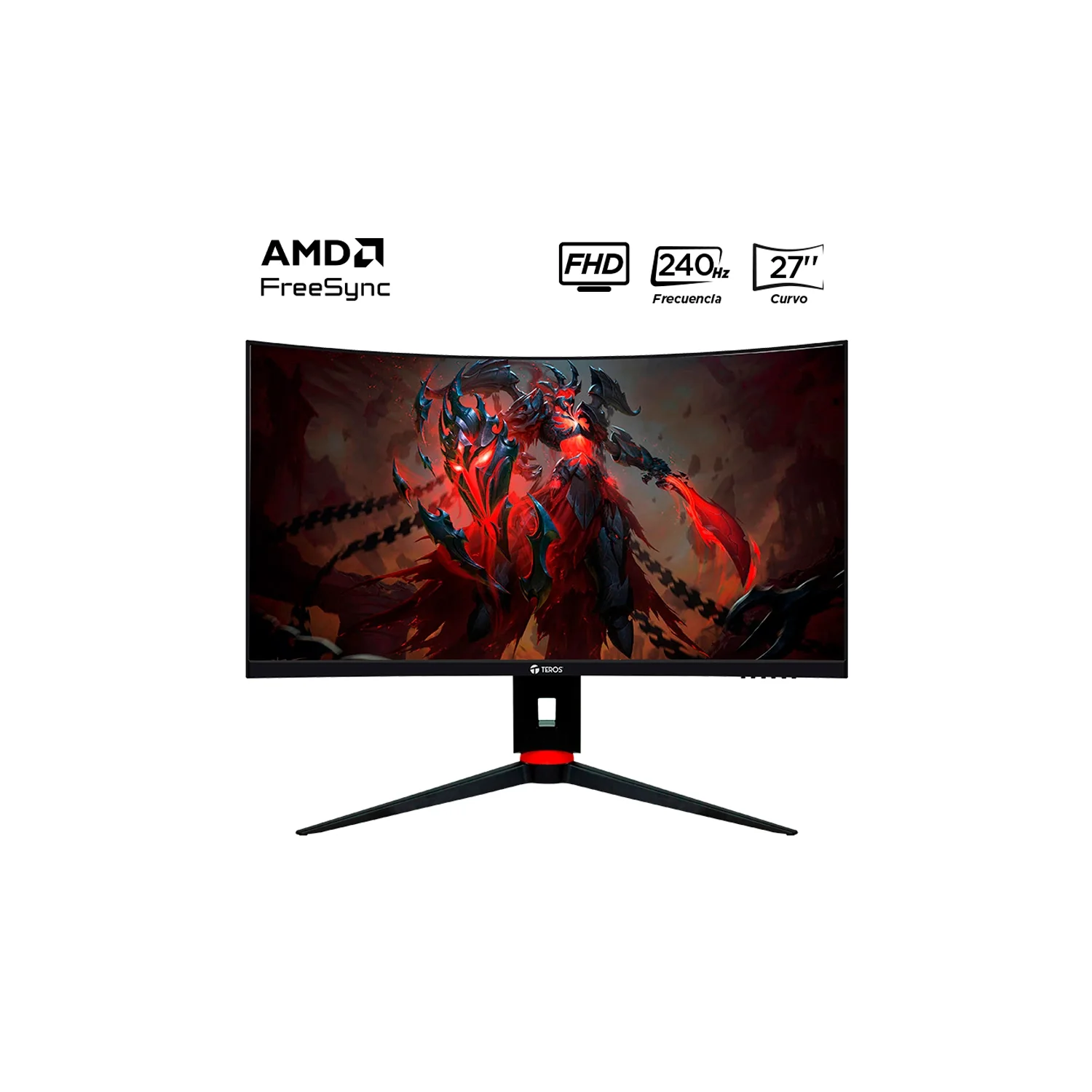 MONITOR TEROS GAMING 27 240HZ 1MS CURVO VA FHD TE-2764G