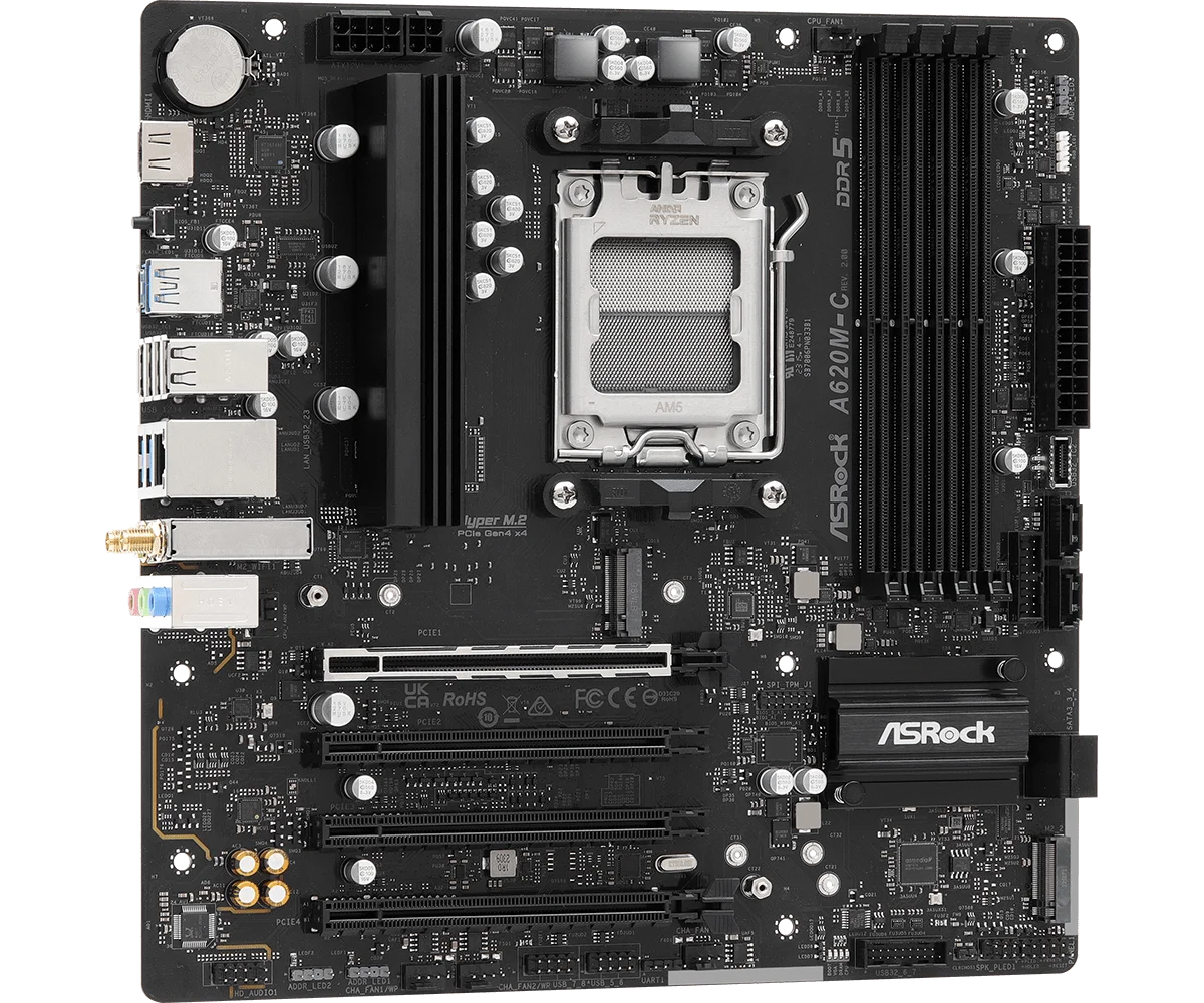 MOTHER ASROCK A620M-C R2.0 DDR5 WIFI AM5 BULK