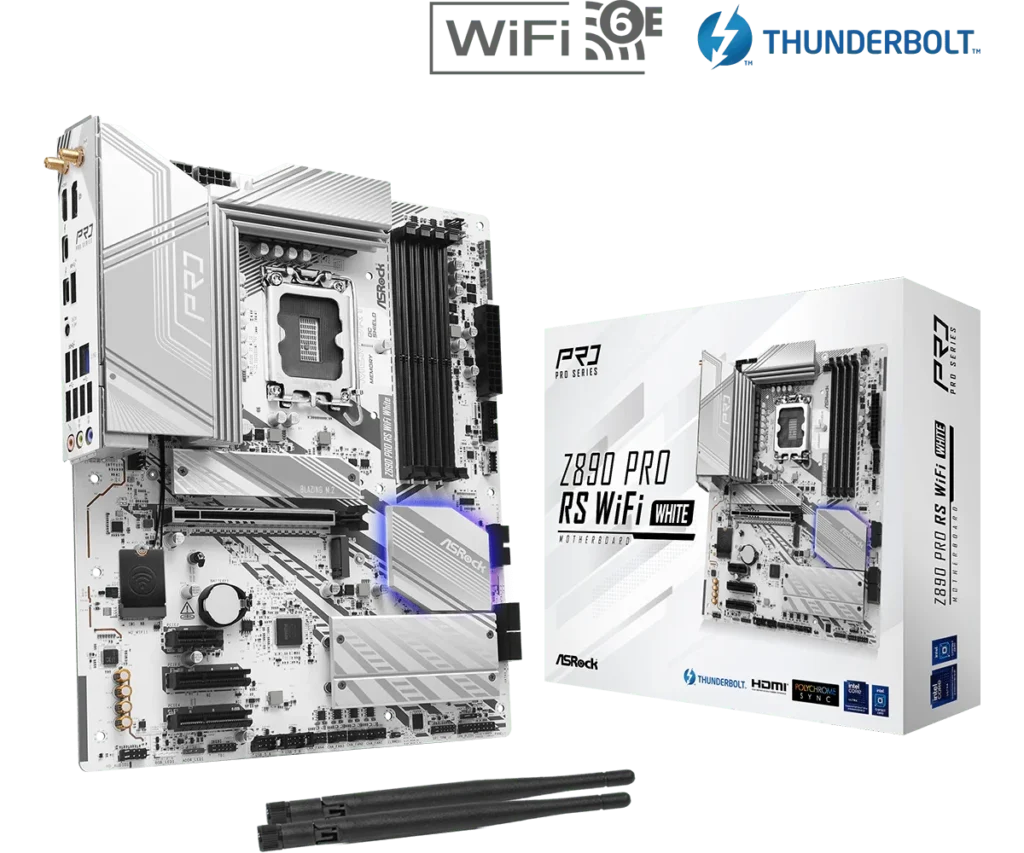 Mother Asrock Z890 PRO RS WIFI White