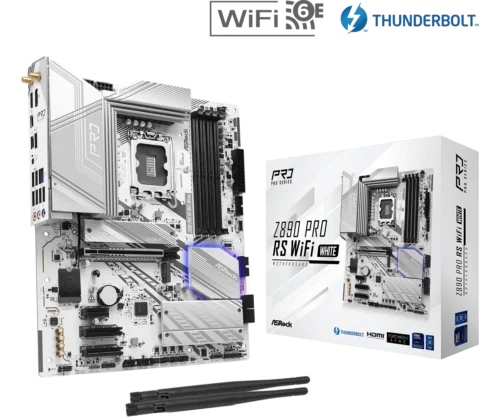 Mother Asrock Z890 PRO RS WIFI White