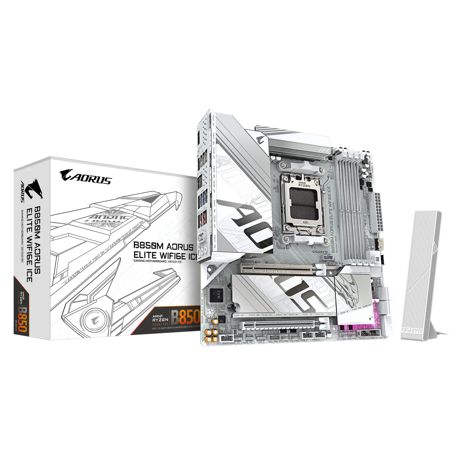 MOTHER GIGABYTE B850M AORUS ELITE WIFI6E ICE AM5