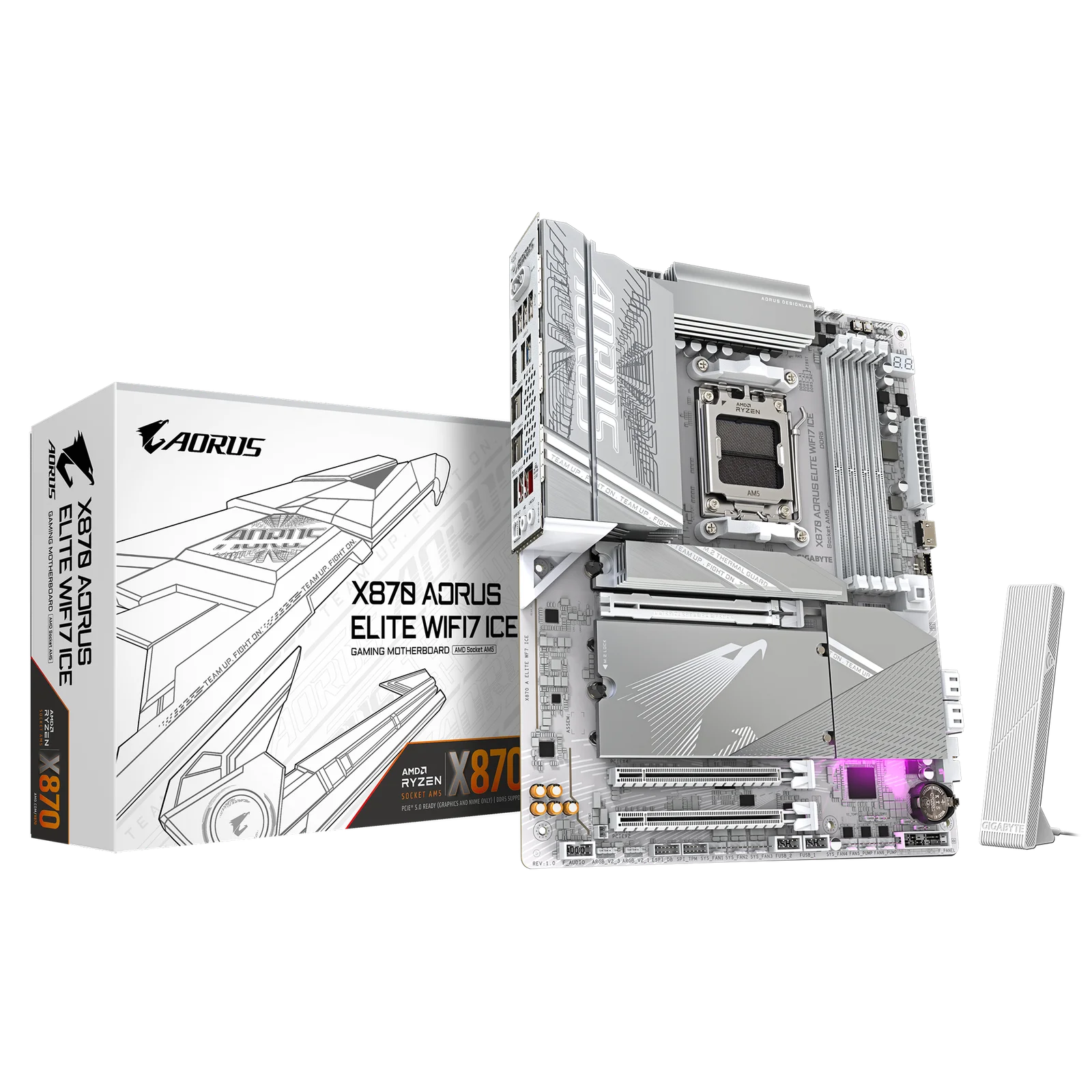 MOTHER GIGABYTE X870 AORUS ELITE WIFI7 ICE AM5