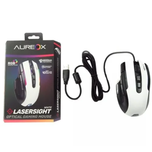 Mouse Aureox Laserlight White Gaming GM400