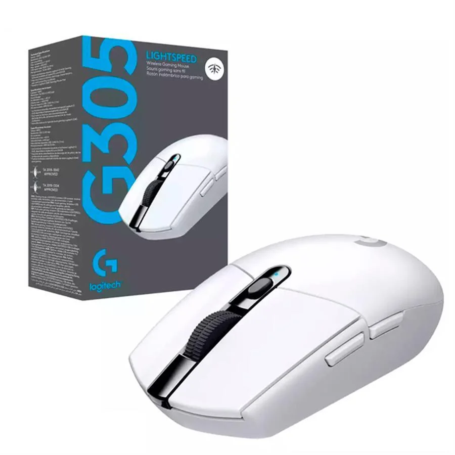 MOUSE GAMER LOGITECH G305 GAMING LIGHTSPEED WIRELESS WHITE