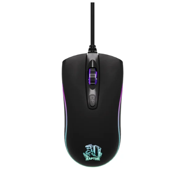 MOUSE GAMER RAPTOR STORM GRIP 4 BOTONES 3600DPI 7 COLORES