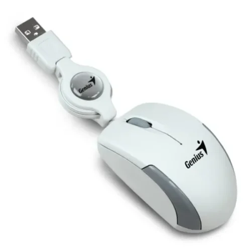 Mouse Genius Micro Traveler Retractil White