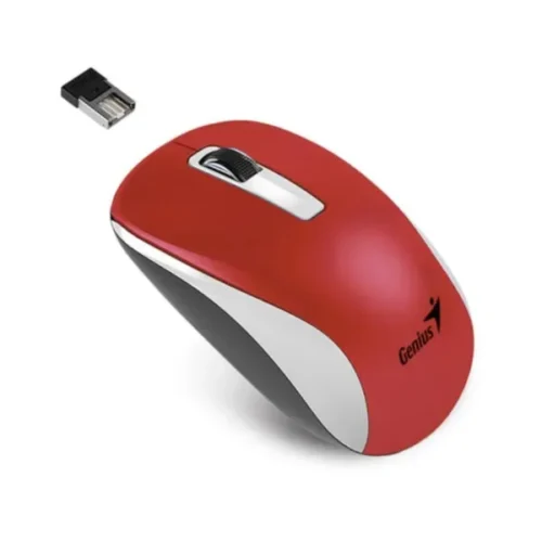 Mouse Genius NX-7010 Wireless White Red
