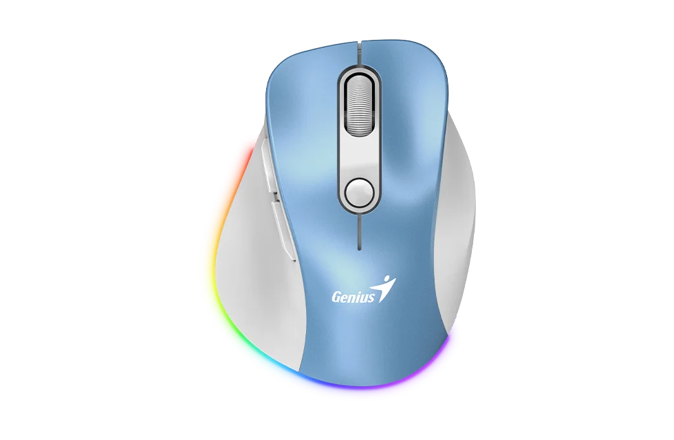 MOUSE GENIUS RS2 ERGO 9000S PRO LIGHT BLUE